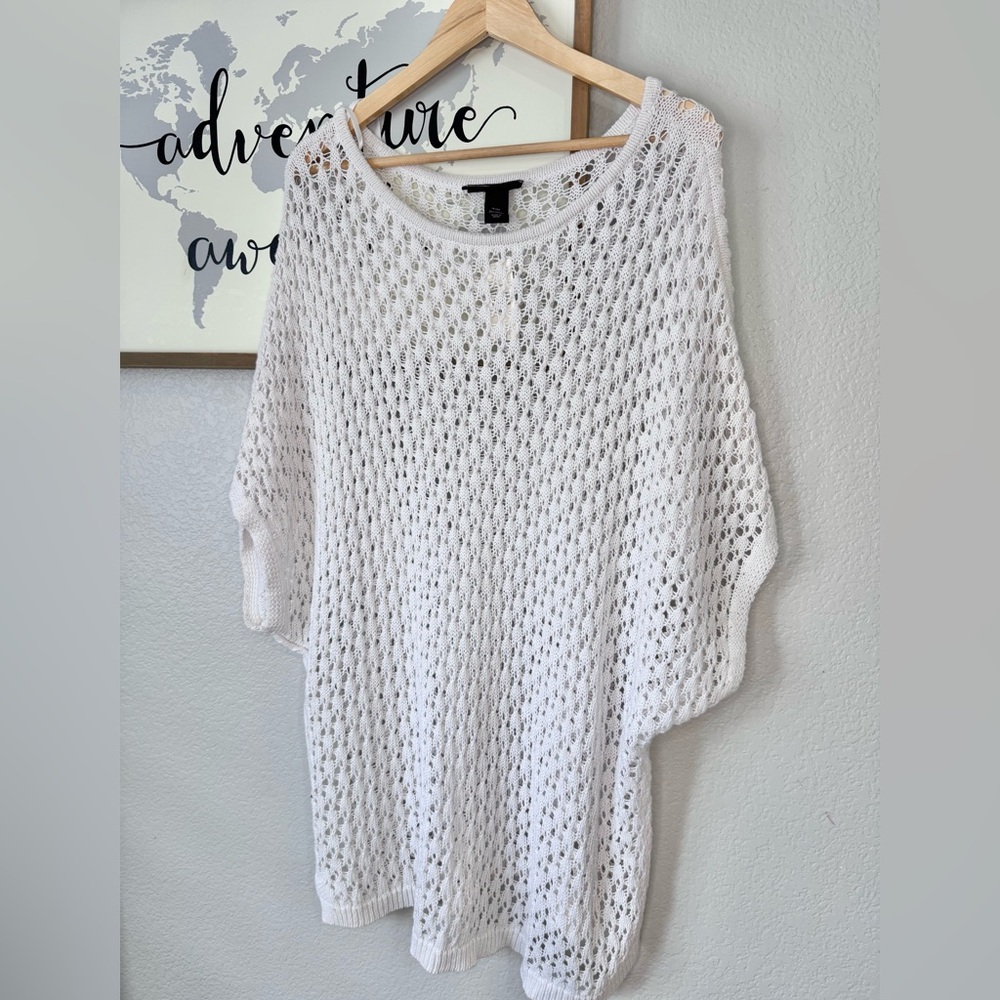 NEW WITH TAGS LANE BRYANT COTTON RAME OVERSIZED COVER UP
